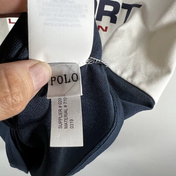 Polo Sport Performance Ralph Lauren Shirt Size Large Colorblock VTG Retro Style - Picture 9 of 11